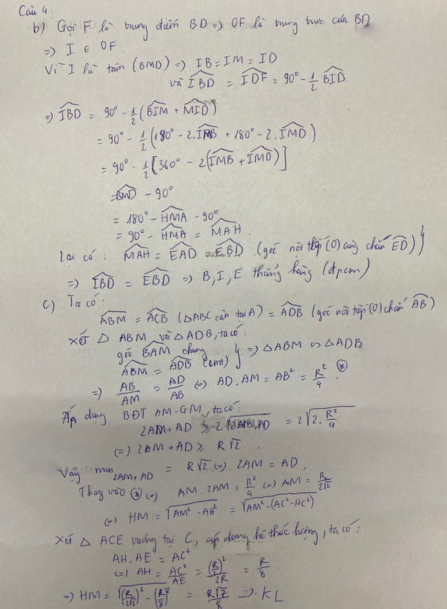 Đề thi tuyển sinh lớp 10 Chuyên Toán năm 2020 Sở GD&ĐT Bình Dương