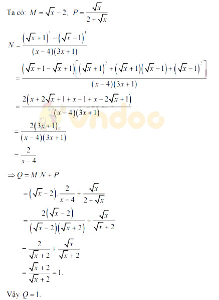 Đề thi tuyển sinh vào lớp 10 môn Toán năm 2020 Trường Phổ Thông Năng Khiếu, Thành Phố Hồ Chí Minh