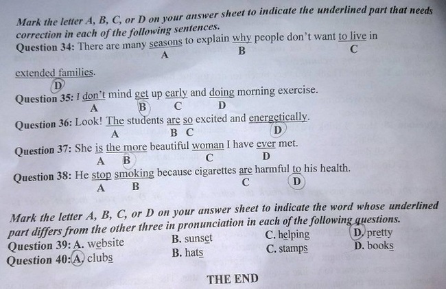 Đề thi tuyển sinh vào lớp 10 môn Anh năm 2020 Ninh Bình trang 7