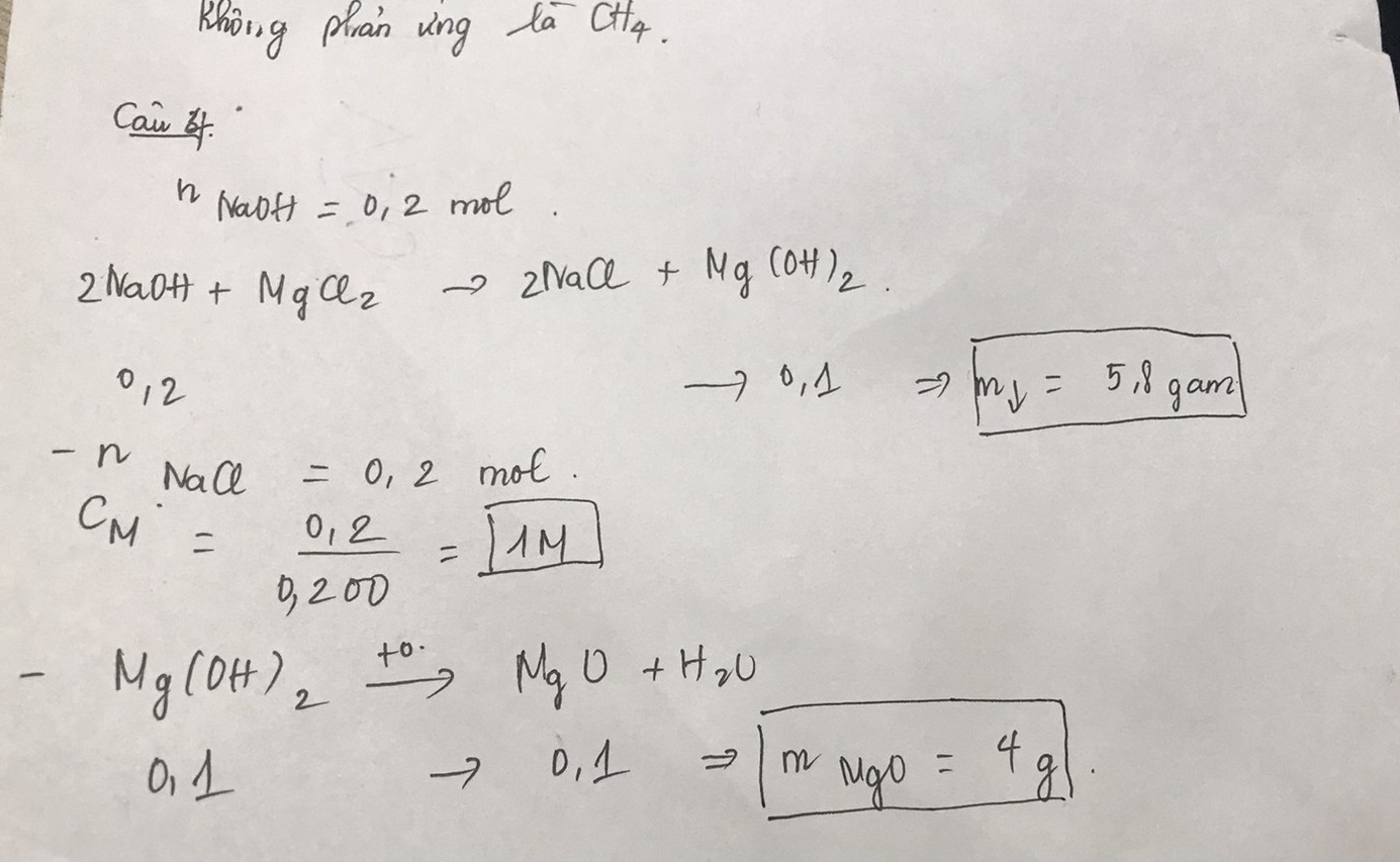 Đáp án đề thi tuyển sinh lớp 10 môn Hóa tỉnh Cao Bằng năm 2020