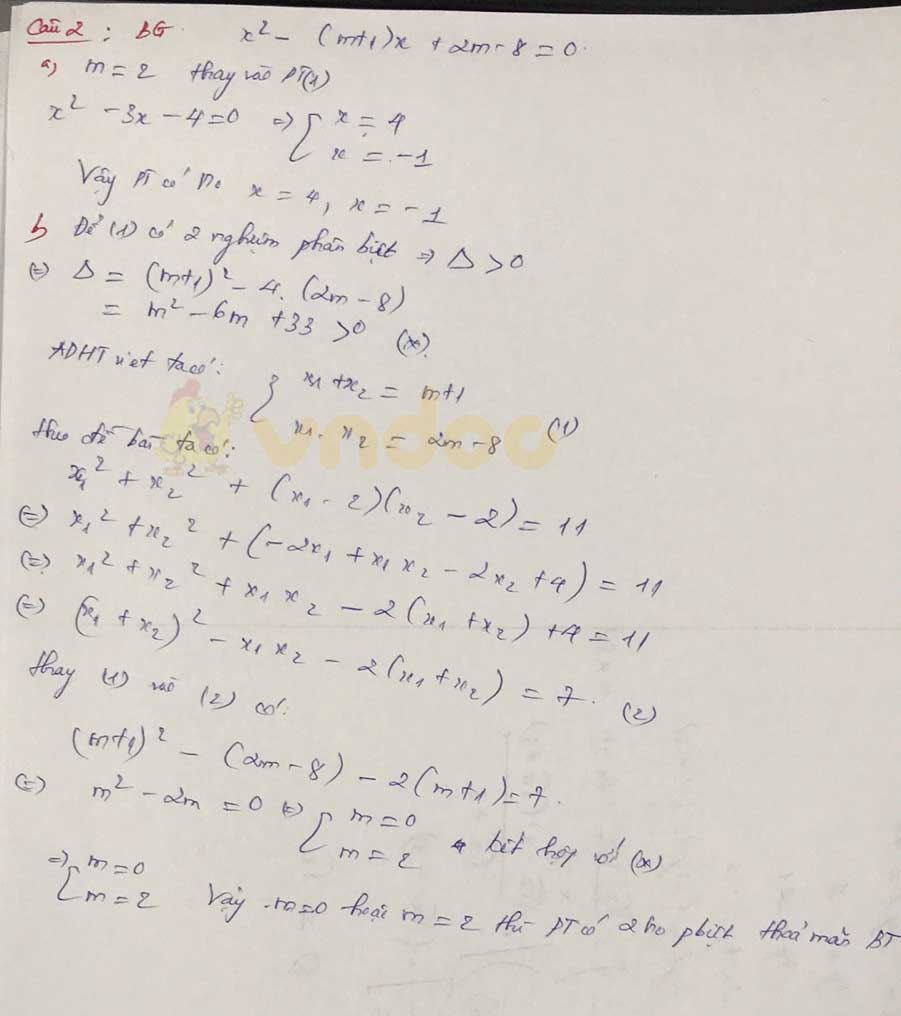 Đáp án đề thi tuyển sinh lớp 10 môn Toán tỉnh Bắc Giang năm 2020