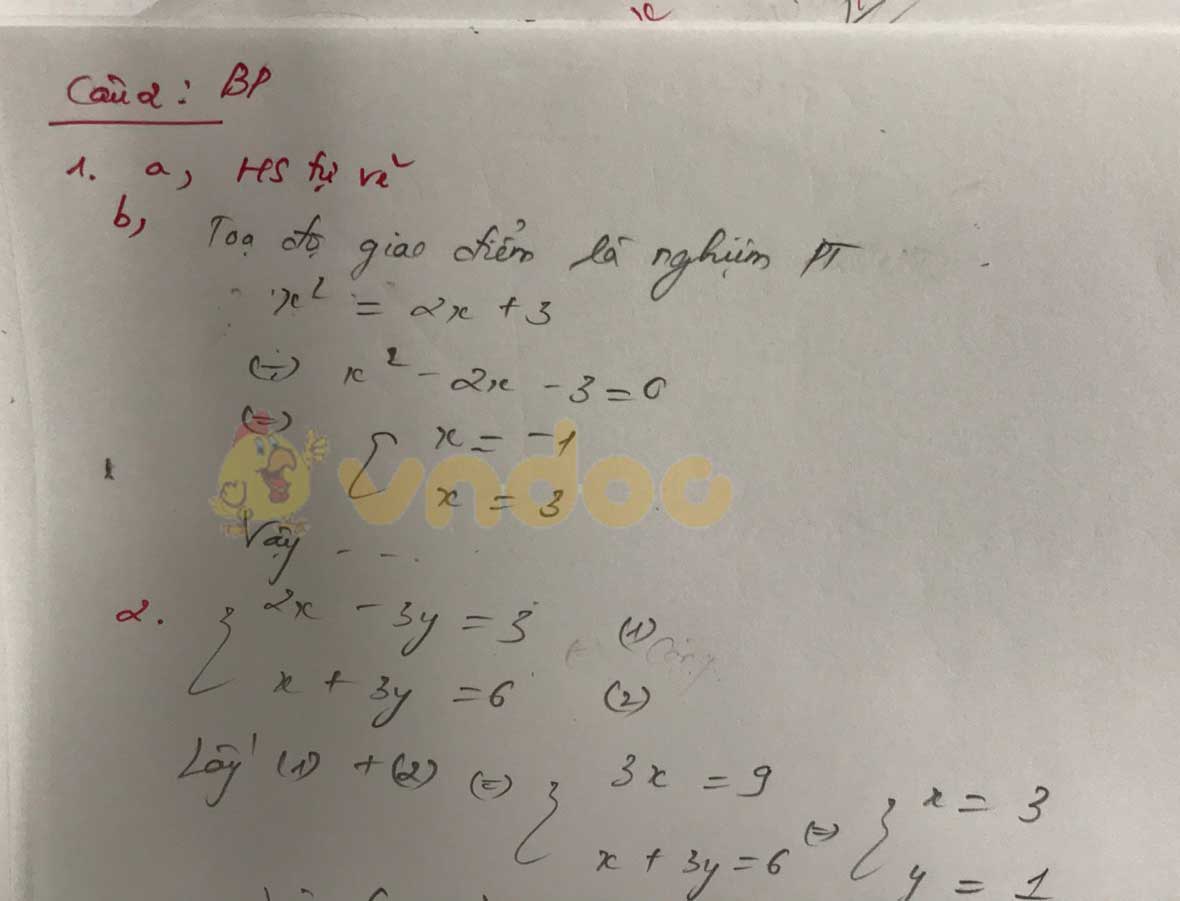 Đáp án đề thi tuyển sinh lớp 10 môn Toán tỉnh Bình Phước năm 2020