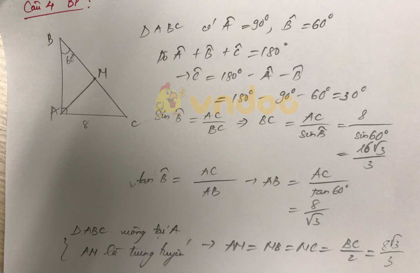 Đáp án đề thi tuyển sinh lớp 10 môn Toán tỉnh Bình Phước năm 2020