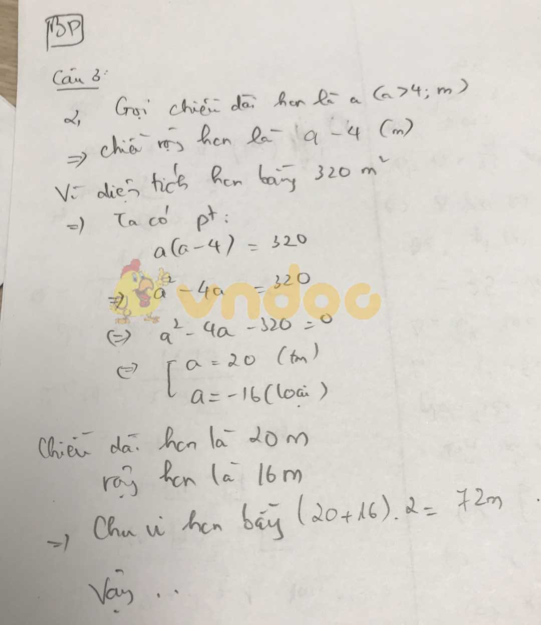 Đáp án đề thi tuyển sinh lớp 10 môn Toán tỉnh Bình Phước năm 2020