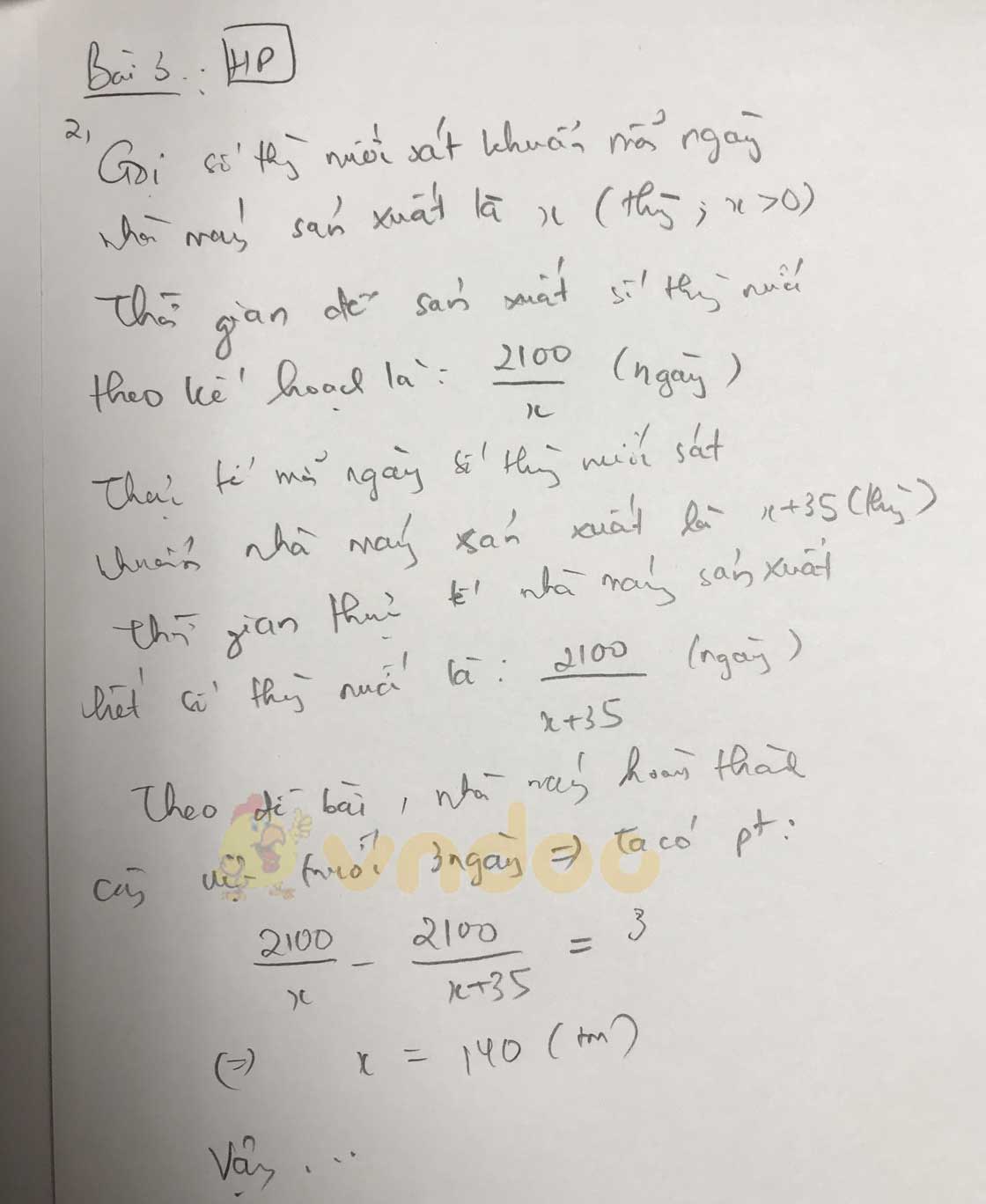 Đáp án đề thi tuyển sinh lớp 10 môn Toán tỉnh Hải Phòng năm 2020