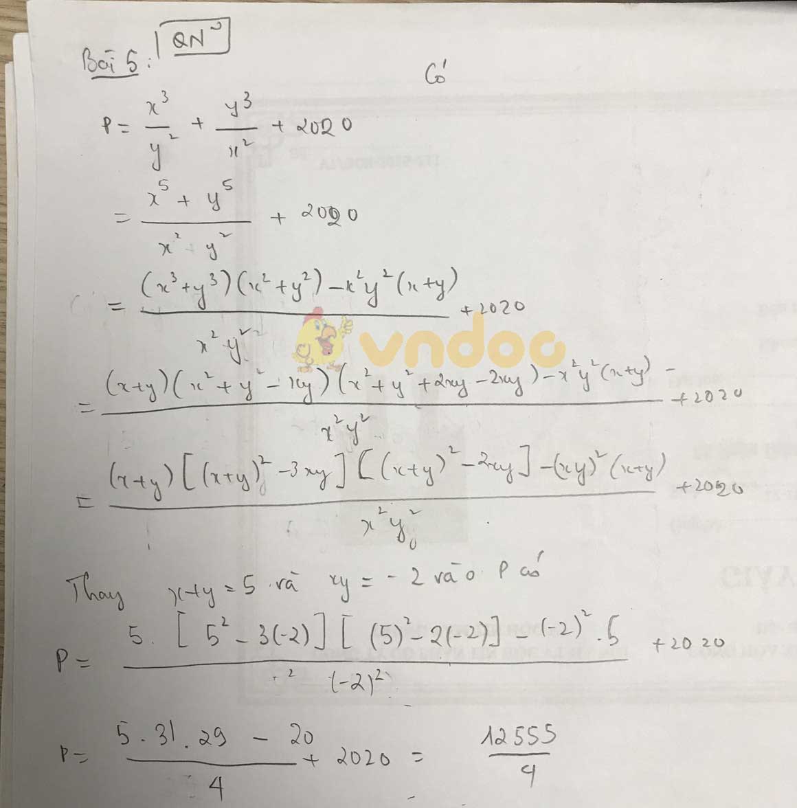 Đáp án đề thi tuyển sinh lớp 10 môn Toán tỉnh Quảng Ngãi năm 2020