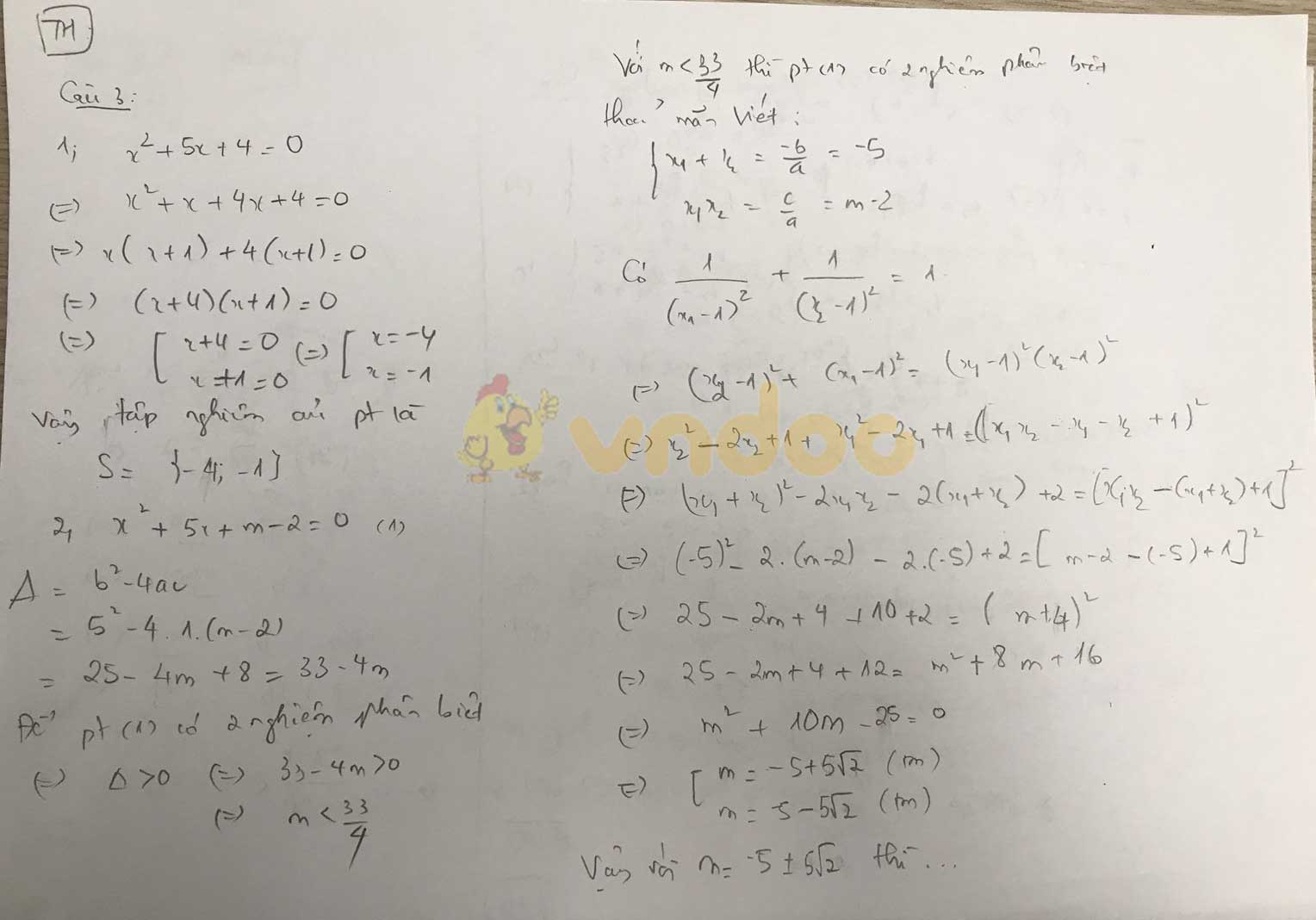 Đáp án đề thi tuyển sinh lớp 10 môn Toán tỉnh Thanh Hóa năm 2020