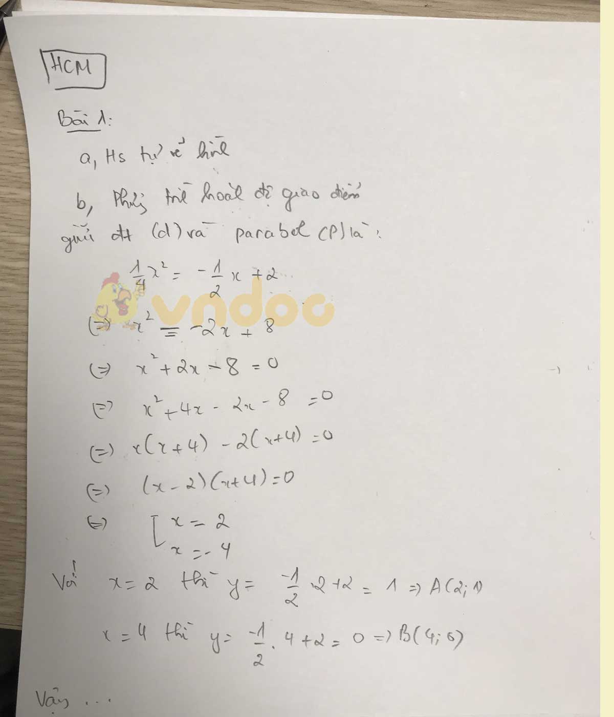 Đáp án đề thi tuyển sinh lớp 10 môn Toán TP. HCM năm 2020