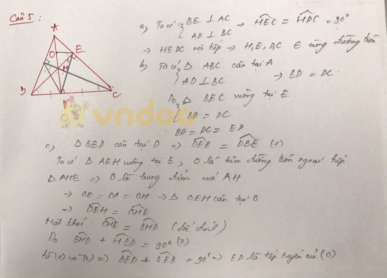 Đáp án đề thi tuyển sinh lớp 10 môn Toán tỉnh Long An năm 2020