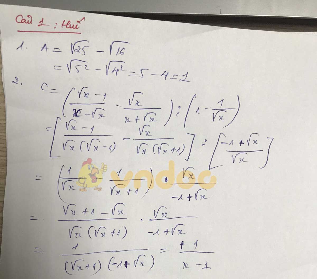 Đáp án đề thi tuyển sinh lớp 10 môn Toán tỉnh Thừa Thiên Huế năm 2020