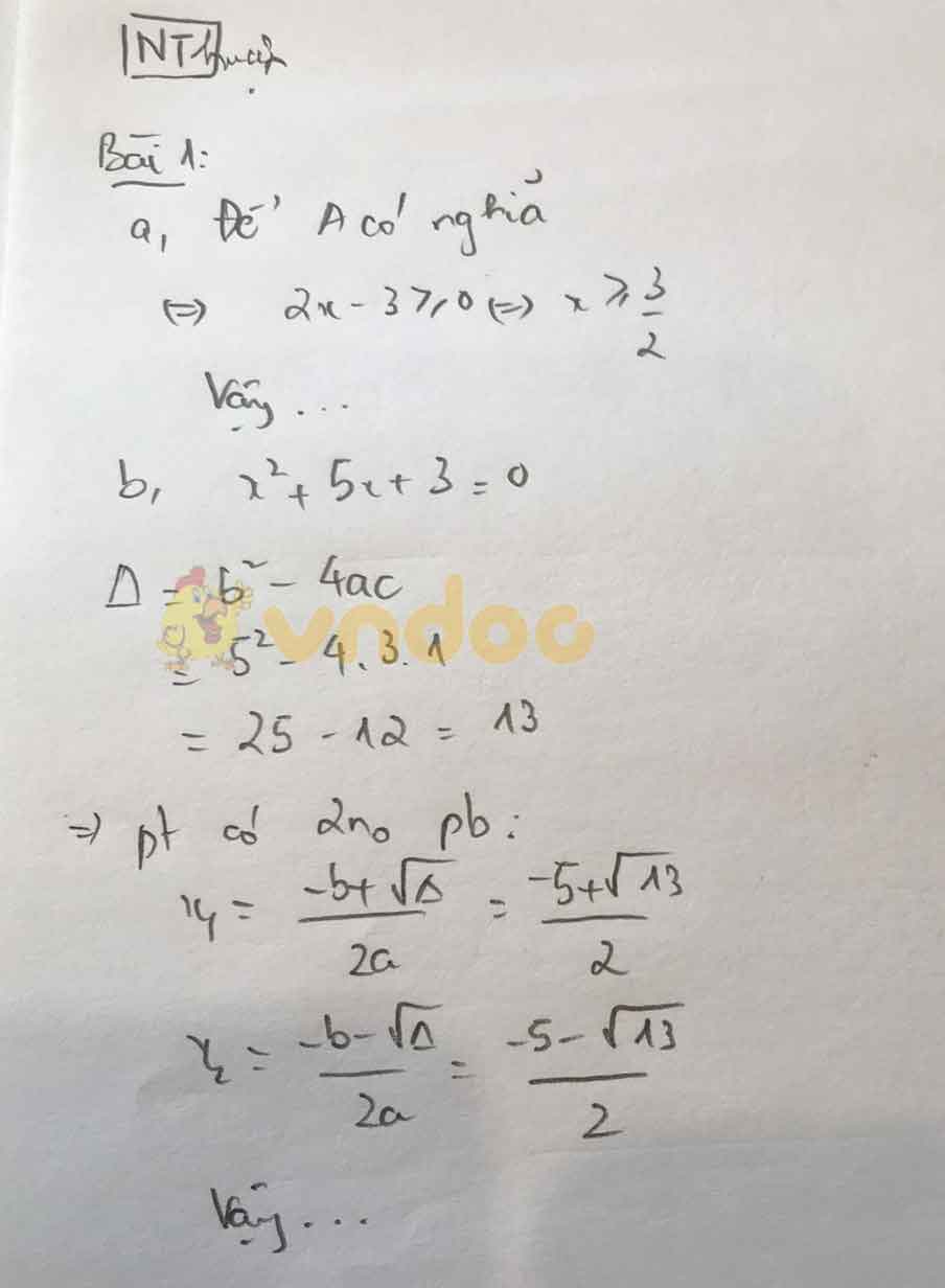 Đáp án đề thi tuyển sinh lớp 10 môn Toán tỉnh Ninh Thuận năm 2020