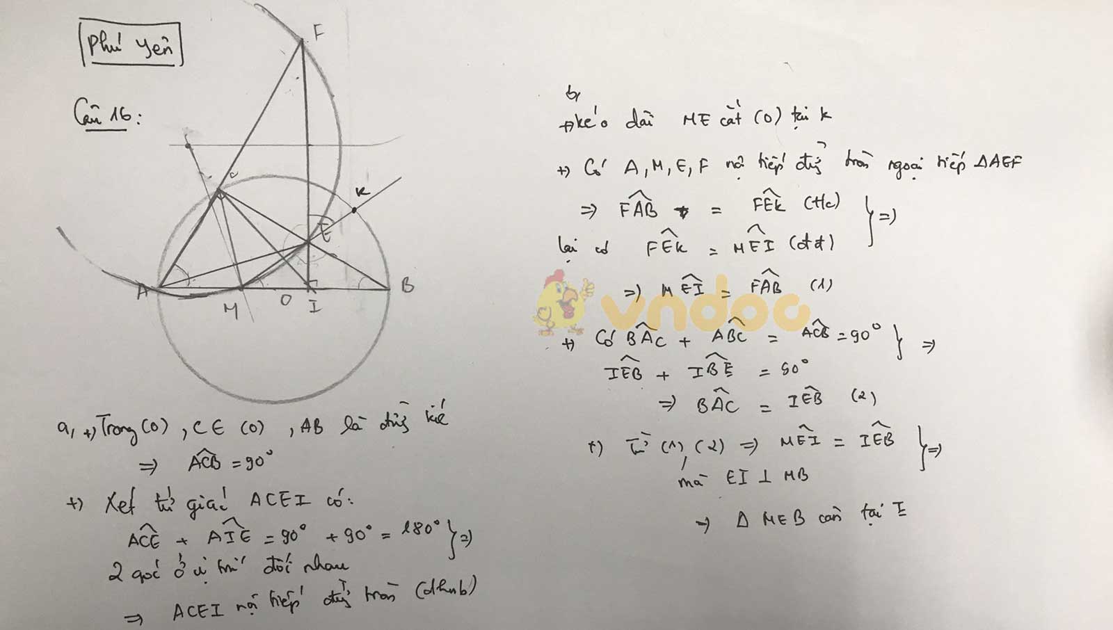 Đáp án đề thi tuyển sinh lớp 10 môn Toán tỉnh Phú Yên năm 2020