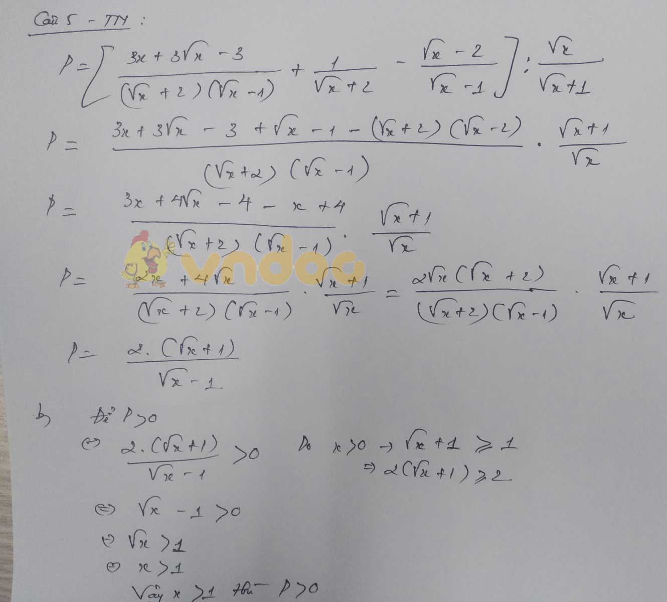 Đáp án đề thi tuyển sinh lớp 10 môn Toán tỉnh Thái Nguyên năm 2020