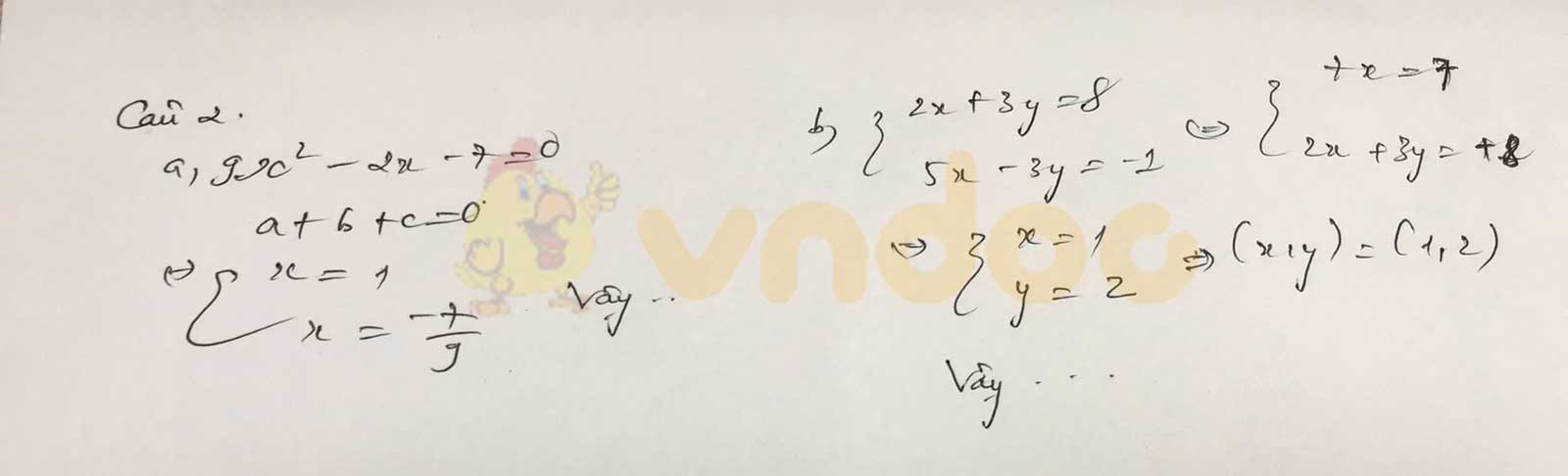 Đáp án đề thi tuyển sinh lớp 10 môn Toán tỉnh Quảng Trị năm 2020