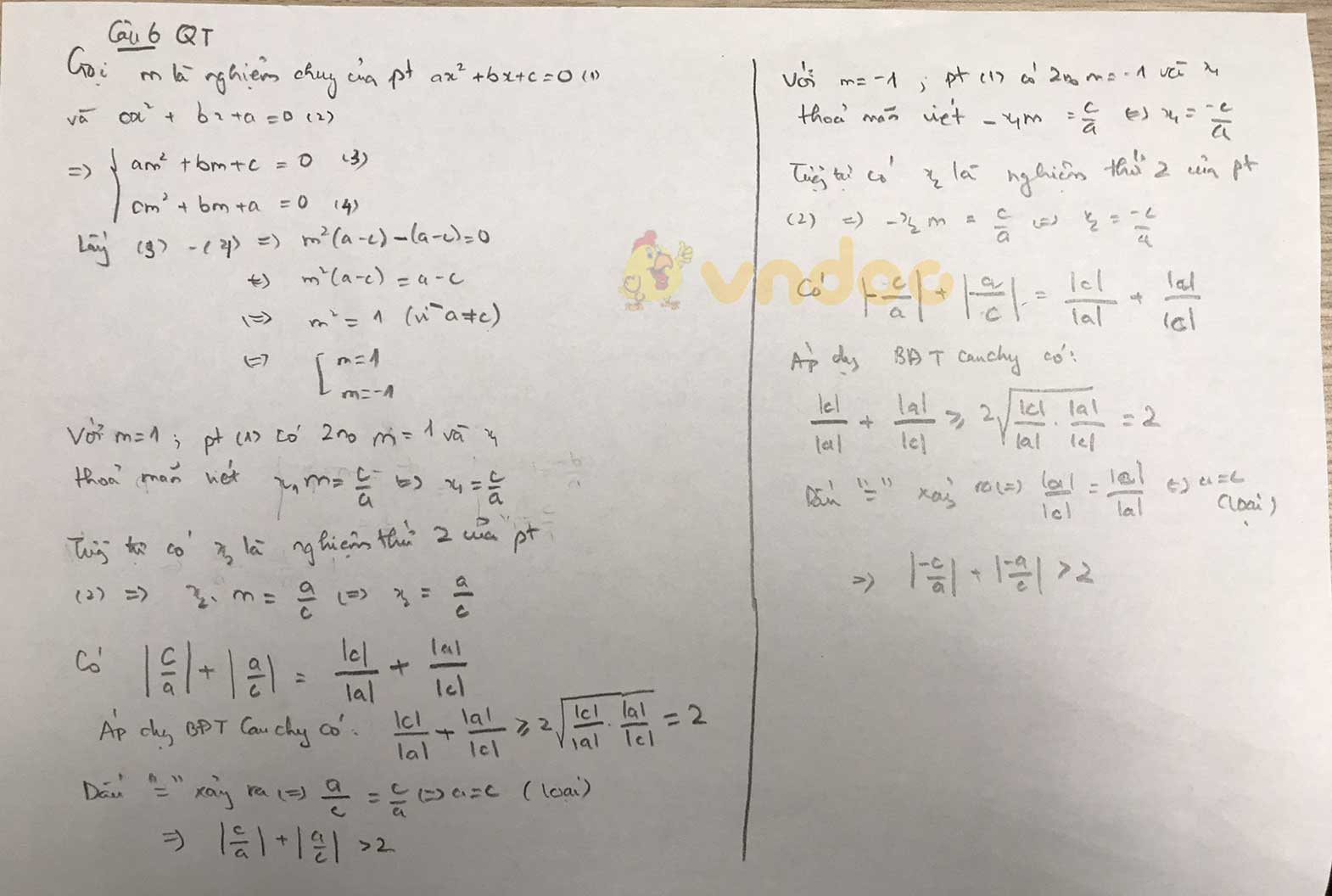Đáp án đề thi tuyển sinh lớp 10 môn Toán tỉnh Quảng Trị năm 2020
