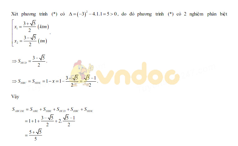 Đáp án đề thi tuyển sinh lớp 10 môn Toán tỉnh Điện Biên năm 2020