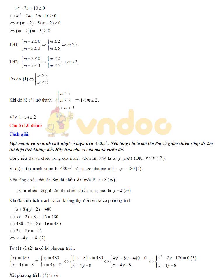 Đáp án đề thi tuyển sinh lớp 10 môn Toán tỉnh Sơn La năm 2020