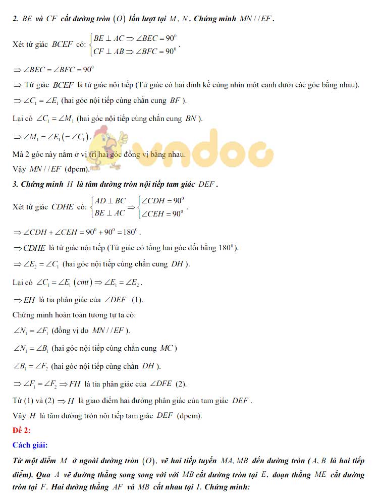 Đáp án đề thi tuyển sinh lớp 10 môn Toán tỉnh Trà Vinh năm 2020