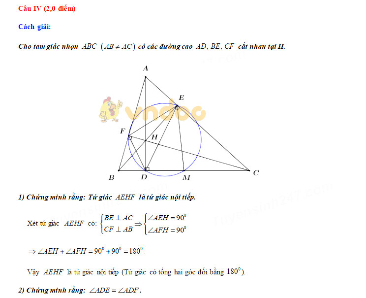 Đáp án đề thi tuyển sinh lớp 10 môn Toán tỉnh Hòa Bình năm 2020