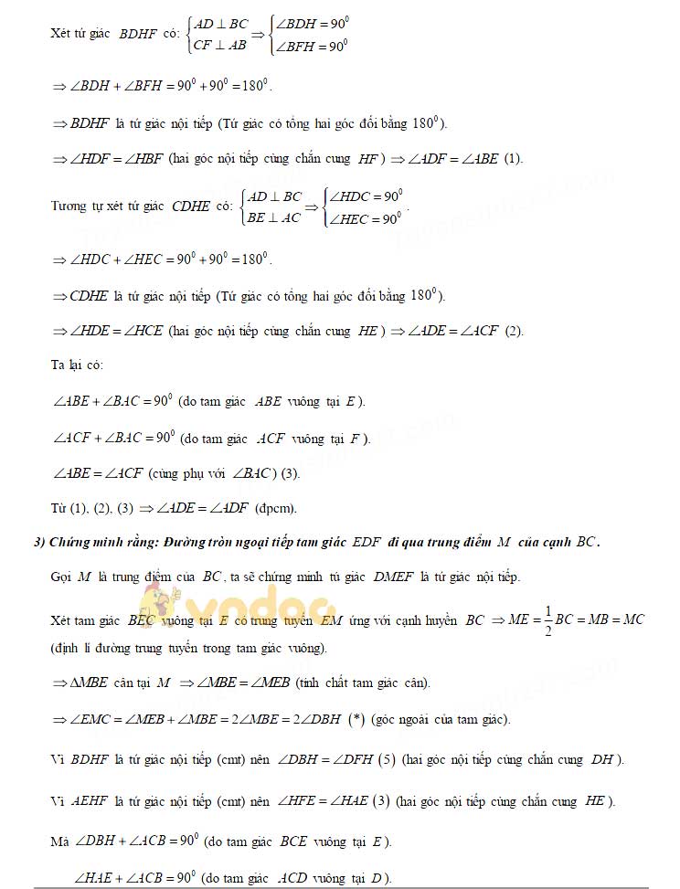 Đáp án đề thi tuyển sinh lớp 10 môn Toán tỉnh Hòa Bình năm 2020
