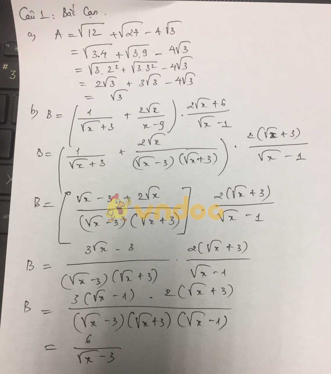 Đáp án đề thi tuyển sinh lớp 10 môn Toán tỉnh Bắc Kạn năm 2020