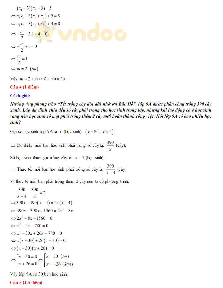 Đáp án đề thi tuyển sinh lớp 10 môn Toán tỉnh Kon Tum năm 2020
