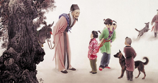 Ngẫu nhiên viết nhân buổi mới về quê - Hạ Tri Chương