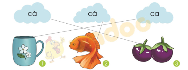 Bài 2: cà, cá