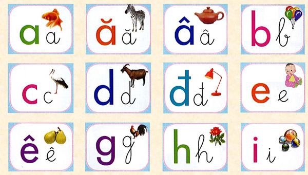 Bảng 29 chữ cái Tiếng Việt sách Kết nối tri thức với cuộc sống