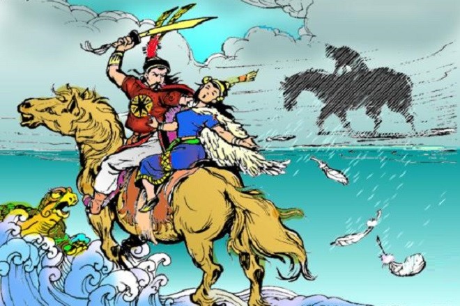 Kết bài tác phẩm truyện An Dương Vương và Mị Châu