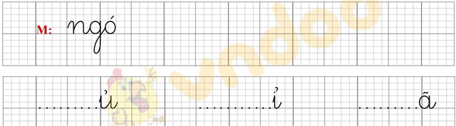 Giải Vở bài tập Tiếng Việt lớp 1 trang 20 Bài 27: Ôn tập