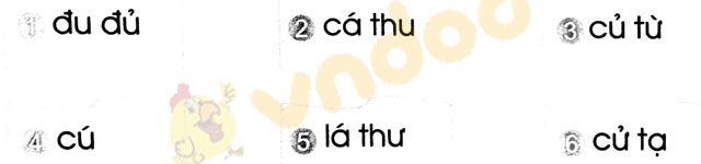 Giải Vở bài tập Tiếng Việt lớp 1 trang 23 Bài 30: u, ư