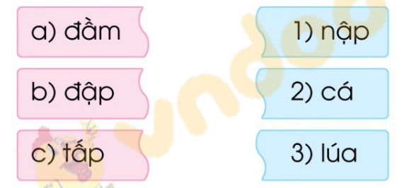 Giải bài tập Tiếng Việt lớp 1 trang 72 Bài 40: âm, âp