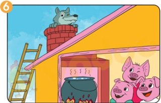 Giải bài tập Tiếng Việt lớp 1 trang 80 Bài 44: Kể chuyện Ba chú lợn co