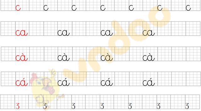 Giải Bài tập Tiếng Việt lớp 1 trang 14 Bài 3: C, c