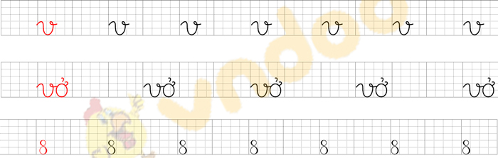 Giải Bài tập Tiếng Việt lớp 1 trang 24 Bài 3: V, v