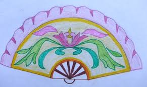 Cách vẽ quạt giấy lớp 8