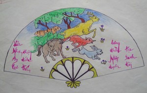 Cách vẽ quạt giấy lớp 8