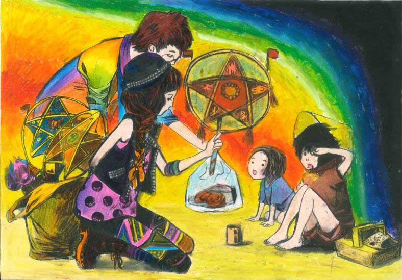 Vẽ chủ đề trung thu