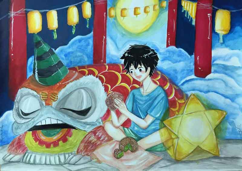 Vẽ chủ đề trung thu