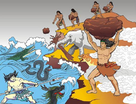 Đóng vai Sơn Tinh Kể lại câu chuyện Sơn Tinh, Thủy Tinh