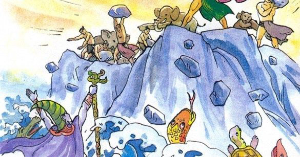 Đóng vai Thủy Tinh Kể lại truyền thuyết Sơn Tinh Thủy Tinh