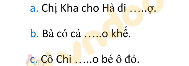 Giải Vở bài tập Tiếng Việt lớp 1 trang 16 Bài 14: Ch ch Kh kh