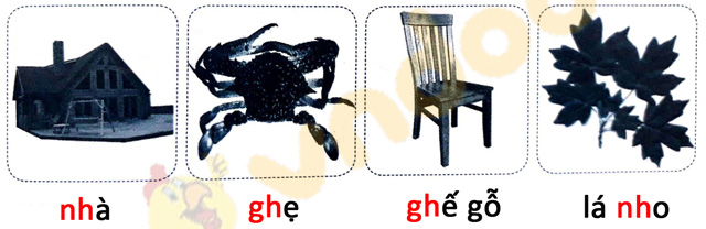 Giải Vở bài tập Tiếng Việt lớp 1 trang 19 Bài 18: Gh gh Nh nh