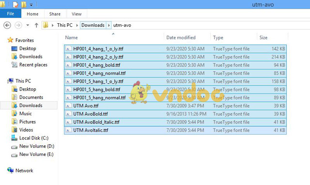 Hướng dẫn cài đặt font chữ lớp 1