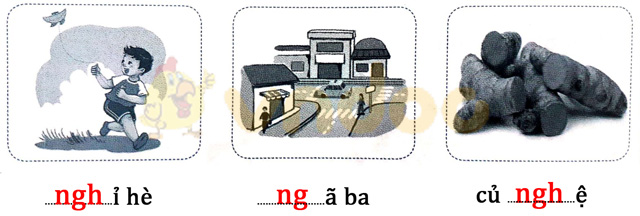 Giải Vở bài tập Tiếng Việt lớp 1 trang 20 Bài 19: Ng ng Ngh ngh
