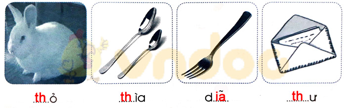 Giải Vở bài tập Tiếng Việt lớp 1 trang 23 Bài 23: Th th ia