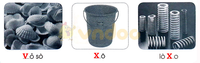 Giải Vở bài tập Tiếng Việt lớp 1 trang 26 Bài 27: V v X x