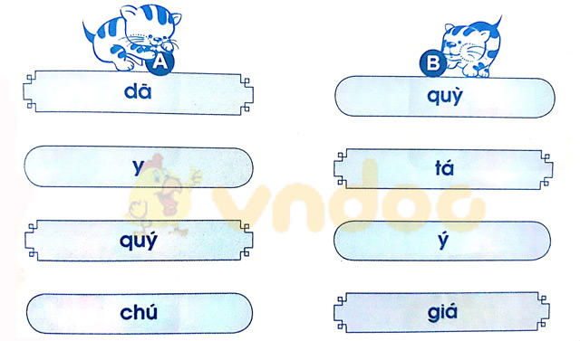 Giải Vở bài tập Tiếng Việt lớp 1 trang 27 Bài 28: Y y