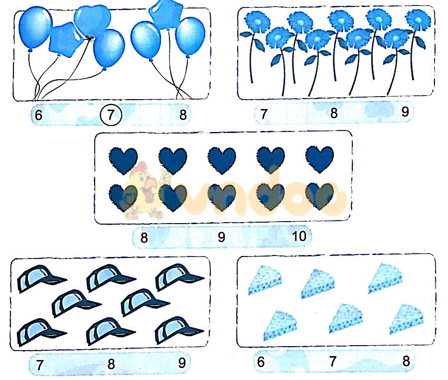 Giải vở bài tập Toán lớp 1 trang 10 sách Kết nối tri thức với cuộc sống